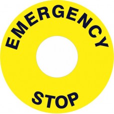 ZLP3 - 60mm legend plate.'EMERGENCY STOP'. (1pc)